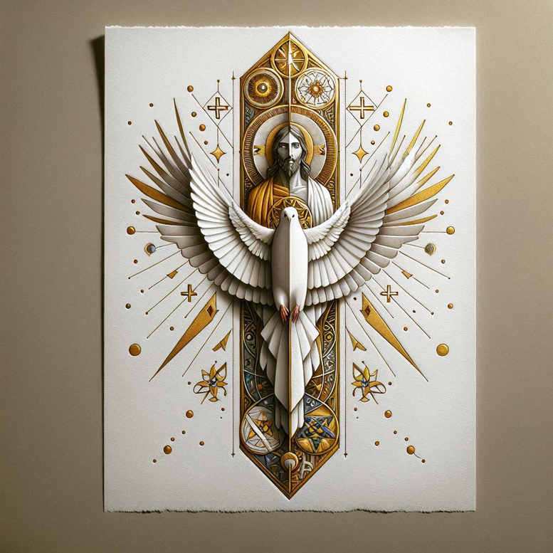 jesus tattoo design ideas Neotraditional sharp edges spiritual strength for stomach