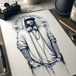 jesus tattoo design ideas Surrealism blurred edges symbolic meaning courage