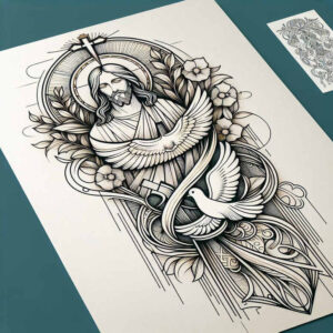 tree-with-contour-neotraditional-vintage-influence-for-temple – tattoo design ideas free ai generated – Gallery: trees-inkby-ai