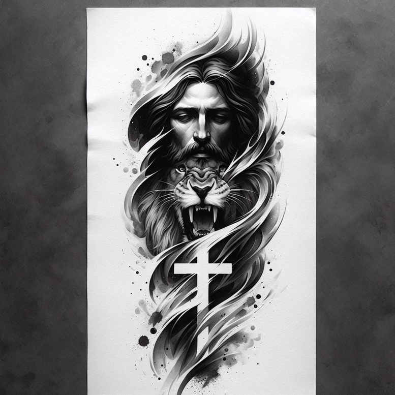 water-symbols-realism-real-life-shading-for-thigh – tattoo design ideas free ai generated – Gallery: water-animals-inkby-ai