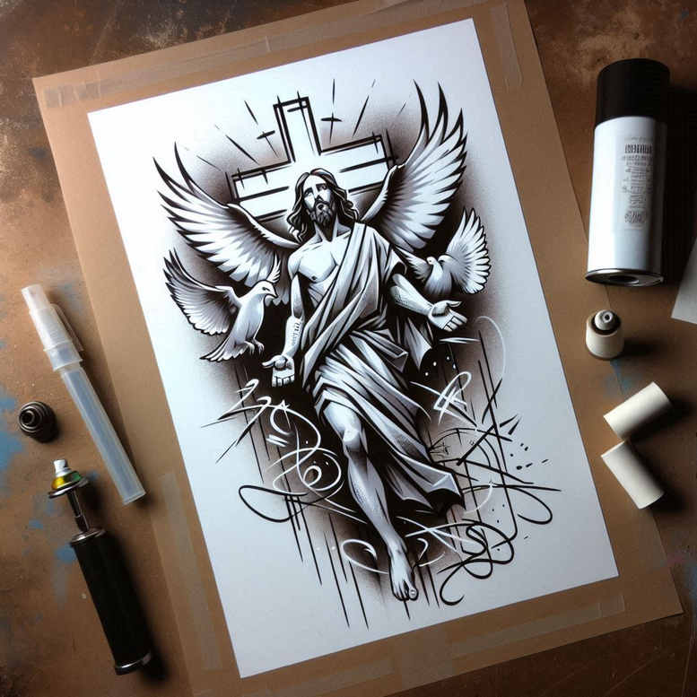 wings tattoo design ideas color depth light trace for hand