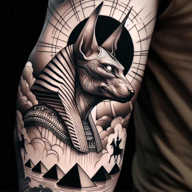 anubis-realistic-wrinkles-for-ribs – tattoo design ideas free ai generated – Gallery: anubis-inkby-ai