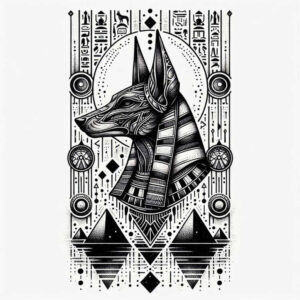 anubis tattoo design ideas Surrealism enigmatic spiritual guide for foot