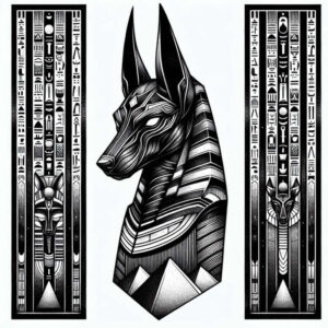 anubis-tattoo-designs-ideas-ai-generated--distorted-realism-refined-lines-for-inner-arm