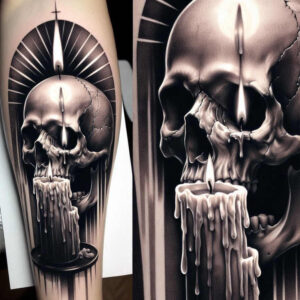 candle-ritual-natural-look-for-hip – tattoo design ideas free ai generated – Gallery: candles-inkby-ai