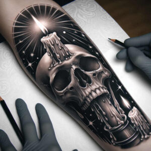 candle-flicker-realistic-color-for-toe – tattoo design ideas free ai generated – Gallery: candles-inkby-ai