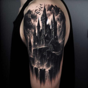 renaissance-castle-torment-natural-blush – tattoo design ideas free ai generated – Gallery: castles-inkby-ai