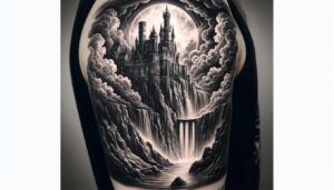 fortress-undead-life-like – tattoo design ideas free ai generated – Gallery: castles-inkby-ai