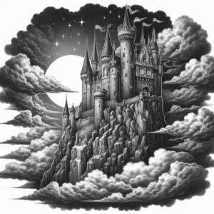 castle-keep-silence-true-to-life – tattoo design ideas free ai generated – Gallery: castles-inkby-ai