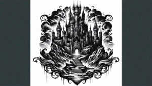 armory-horror-precise-gradient – tattoo design ideas free ai generated – Gallery: castles-inkby-ai