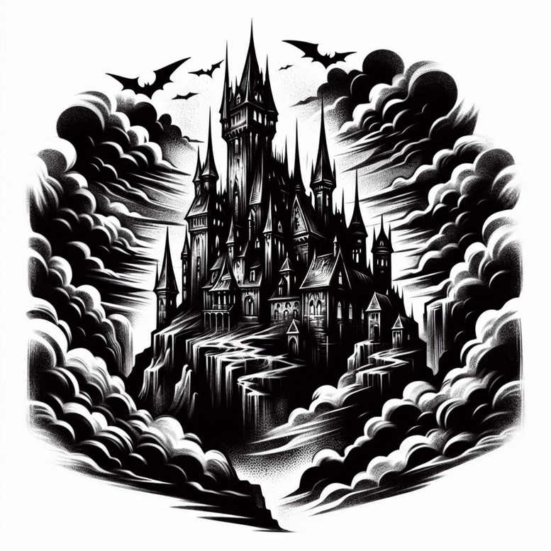 castles tattoo design ideas vibrant fortress ambiance stands for strength