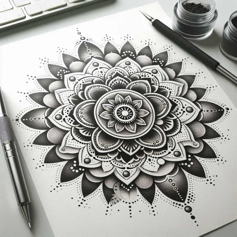 silver-chain-pinprick-for-full-back – tattoo design ideas free ai generated – Gallery: chains-inkby-ai