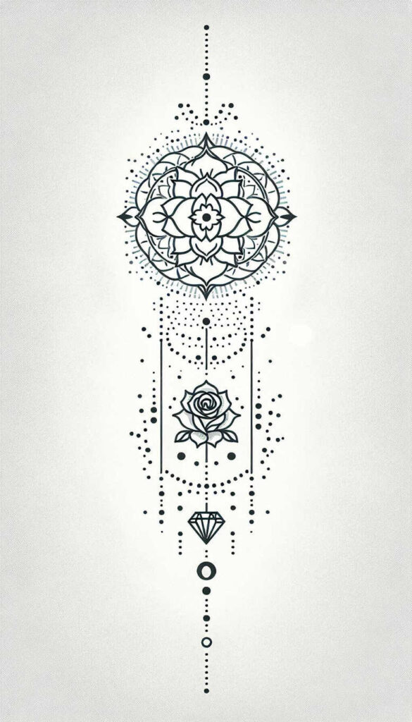 chain-tiny-motif-for-lower-leg – tattoo design ideas free ai generated – Gallery: chains-inkby-ai