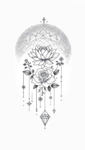geometric-chain-fine-line-for-toe – tattoo design ideas free ai generated – Gallery: chains-inkby-ai
