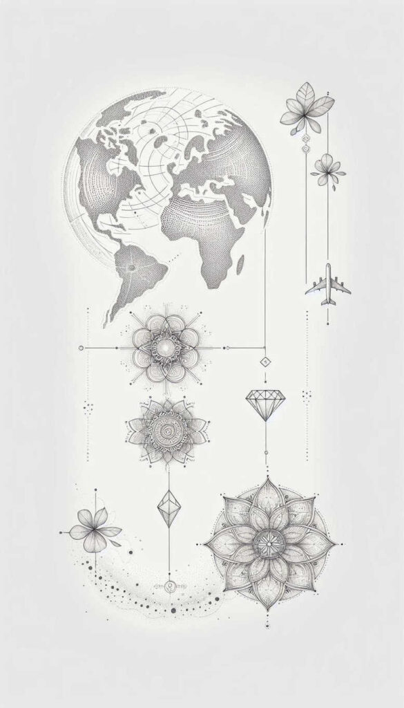 stylized-chain-few-strokes-for-elbow – tattoo design ideas free ai generated – Gallery: chains-inkby-ai