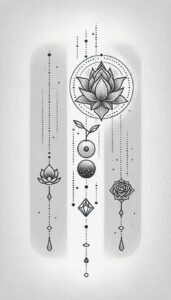 delicate-jewelry-chain-no-fill-for-scapula – tattoo design ideas free ai generated – Gallery: chains-inkby-ai