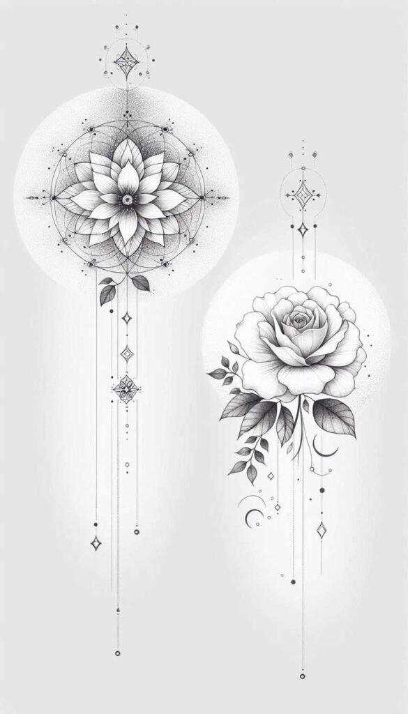 linked-jewelry-single-color-for-spine – tattoo design ideas free ai generated – Gallery: chains-inkby-ai