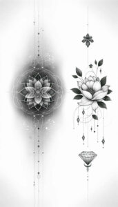 chain-outline-abstract-for-shoulder – tattoo design ideas free ai generated – Gallery: chains-inkby-ai