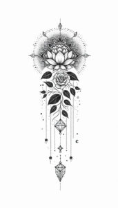 chain-and-bead-micro-symbol-for-calf – tattoo design ideas free ai generated – Gallery: chains-inkby-ai