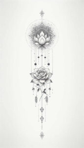minimalist-chain-soft-curve-for-scapula – tattoo design ideas free ai generated – Gallery: chains-inkby-ai