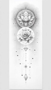 linked-chain-clean-lines-for-side – tattoo design ideas free ai generated – Gallery: chains-inkby-ai