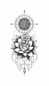 chains tattoo design ideas pristine connected shapes for knee