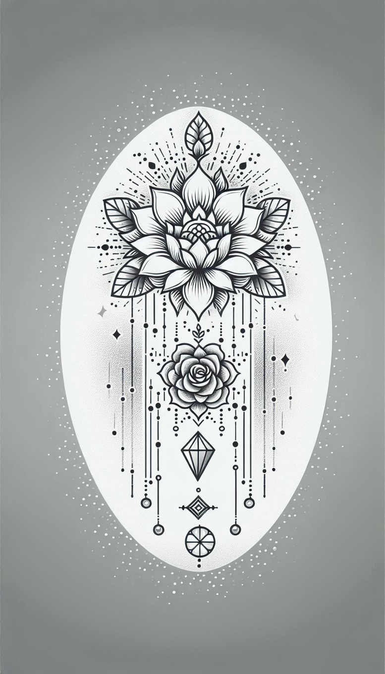 chains tattoo design ideas no shading decorative chains stands for courage