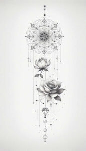 chains tattoo design ideas pinprick fine line chains shows endurance