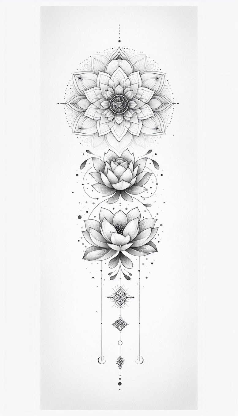 chains tattoo design ideas diminutive layered design for scapula