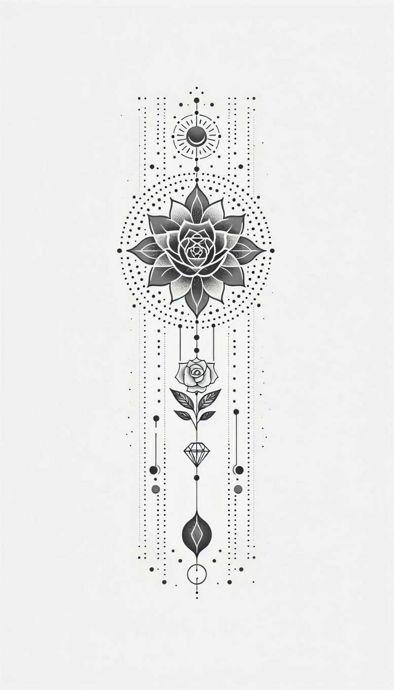 chains tattoo design ideas open space linked circles symbolising resilience