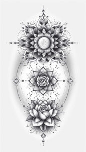 chains tattoo design ideas single dot linked pattern for side torso