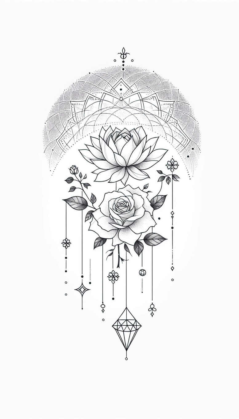 chains tattoo design ideas silent metal texture for lower thigh