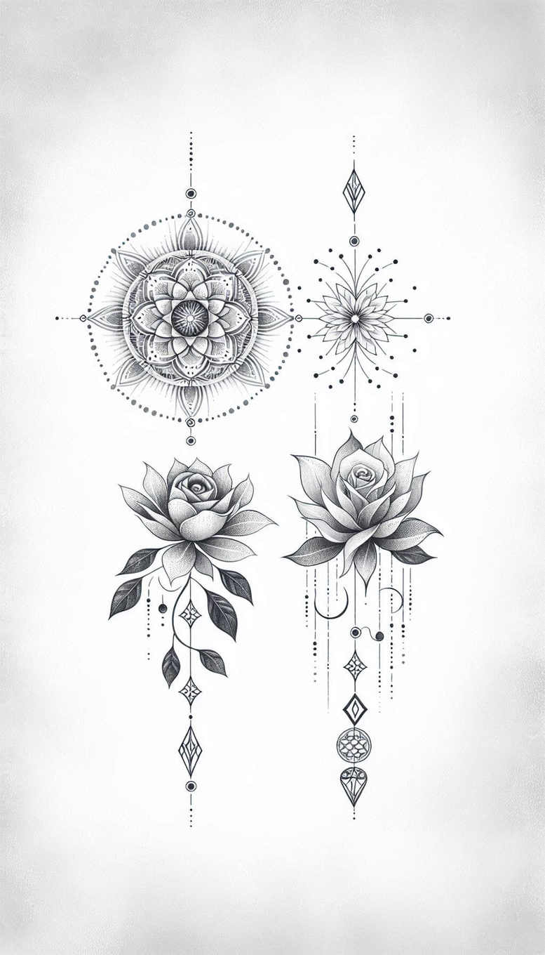 chains tattoo design ideas airy touch ornamental chains for back of neck