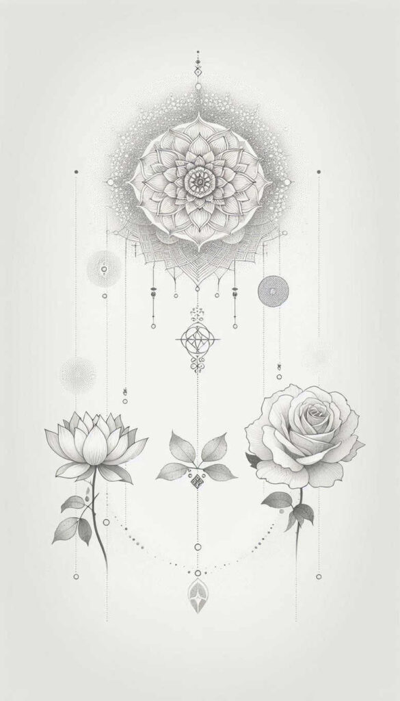tattoo-bracelet-mini-geometry-for-back – tattoo design ideas free ai generated – Gallery: chains-inkby-ai