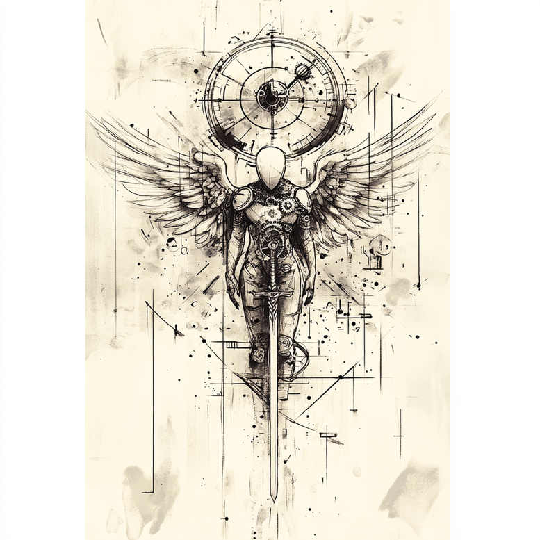 demonic-figure-perfect-proportions-precise – tattoo design ideas free ai generated – Gallery: characters-inkby-ai