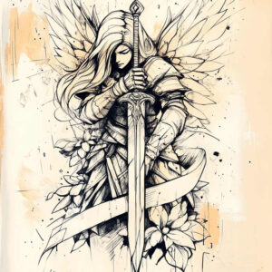 figure-in-shadow-precise-anatomy-uncluttered – tattoo design ideas free ai generated – Gallery: characters-inkby-ai