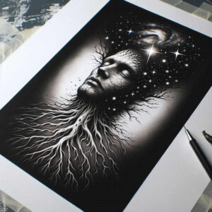 artistic-figure-shadow-realism-fine-line – tattoo design ideas free ai generated – Gallery: characters-inkby-ai