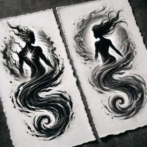 human-figure-dimensional-ink-few-strokes – tattoo design ideas free ai generated – Gallery: characters-inkby-ai