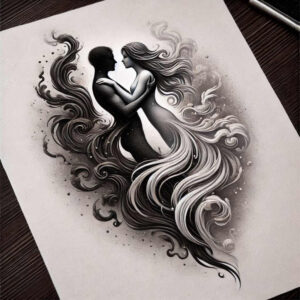 figure-sketch-dynamic-shadows-pure-design – tattoo design ideas free ai generated – Gallery: characters-inkby-ai