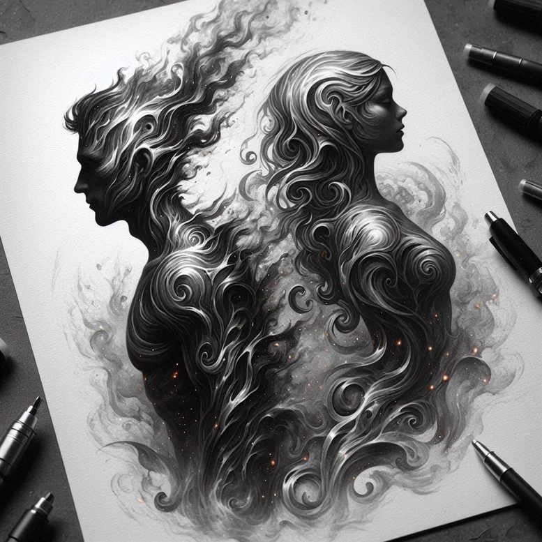 characters tattoo design ideas layered fill artistic flair resilience and power
