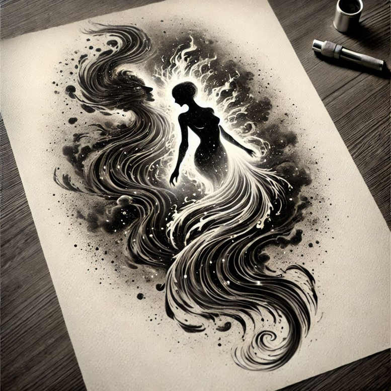 characters tattoo design ideas textured fills character emotion for thigh