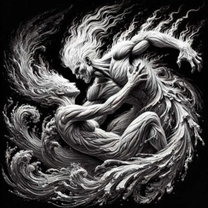 characters tattoo design ideas fisheye gesture detail endurance and power