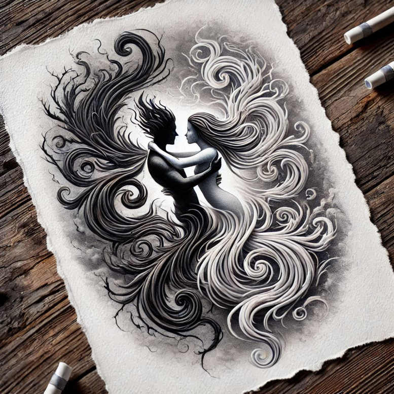 characters tattoo design ideas Surrealism phantasmagoria symbolic gestures stands for resilience