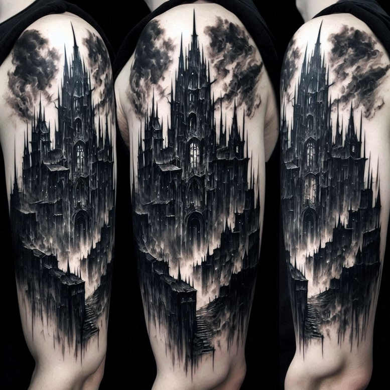 artful-concealment – tattoo design ideas free ai generated – occult – for-collarbone – Gallery: cover-up-inkby-ai
