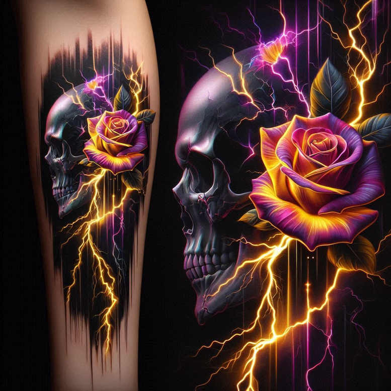 artistic-rescue – tattoo design ideas free ai generated – melting – for-upper-back – Gallery: cover-up-inkby-ai