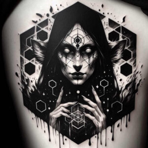 blackout – tattoo design ideas free ai generated – chilling – for-abdomen – Gallery: cover-up-inkby-ai