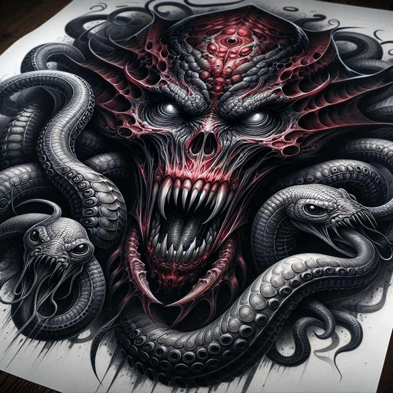 camouflage-technique – tattoo design ideas free ai generated – creepy – for-foot – Gallery: cover-up-inkby-ai