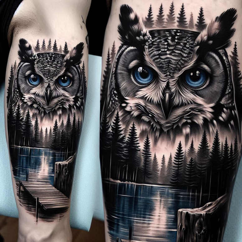 color-blocking – tattoo design ideas free ai generated – lurking – for-nape – Gallery: cover-up-inkby-ai