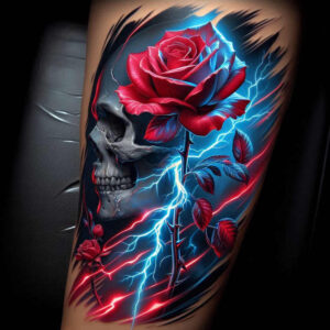creative-masking – tattoo design ideas free ai generated – desolate – for-upper-arm – Gallery: cover-up-inkby-ai
