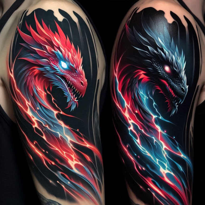 heavy-contrast – tattoo design ideas free ai generated – mutant – for-hand – Gallery: cover-up-inkby-ai